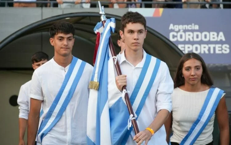 Estudiantes deportistas en una escuela de Córdoba