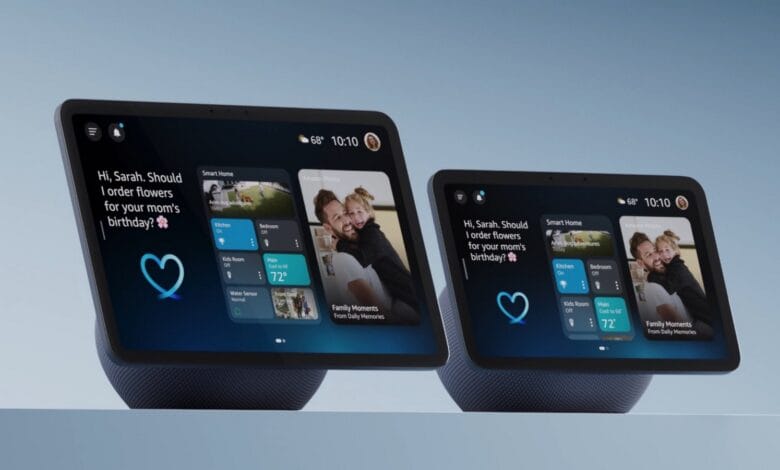 Imagen de un Echo Show con anuncios en pantalla
