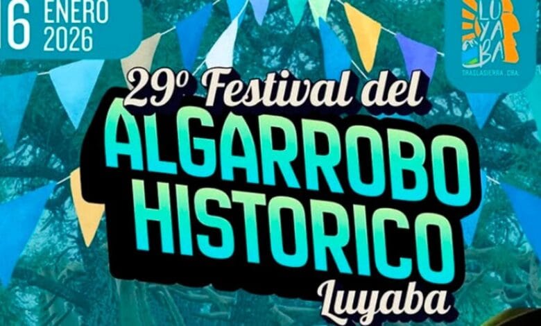 Fiesta del Algarrobo Histórico en Luyaba, noche de folklore y tradición