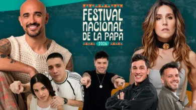 Escenario del Festival Nacional de la Papa en Villa Dolores