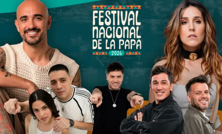 Escenario del Festival Nacional de la Papa en Villa Dolores