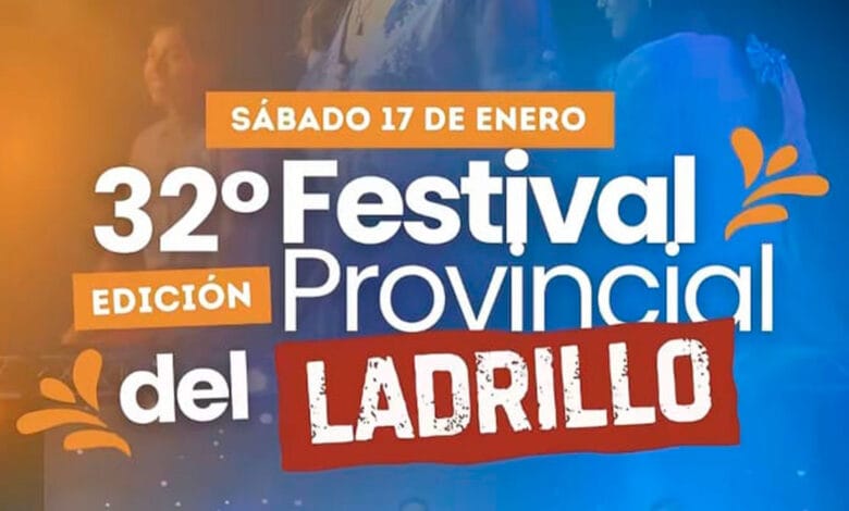Festival Provincial del Ladrillo 2026 en Las Tapias, con artistas y comidas típicas