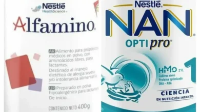 Imagen de una leche infantil con un sello de retiro del mercado