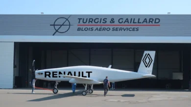 Imagen de un dron de guerra en vuelo