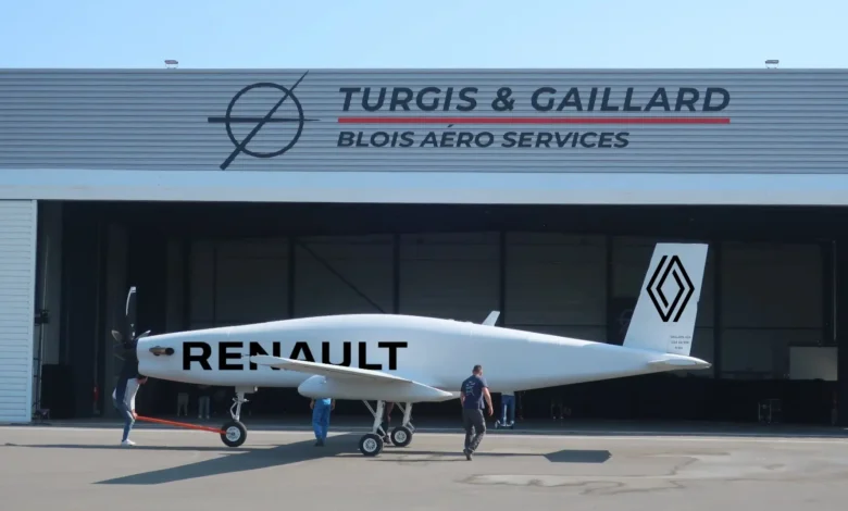 Imagen de un dron de guerra en vuelo