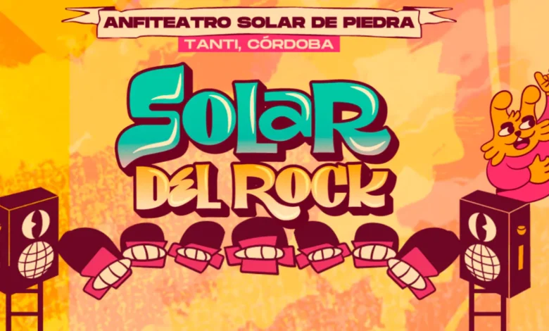 Escenario del Anfiteatro Municipal Solar de Piedra en Tanti durante el Solar del Rock