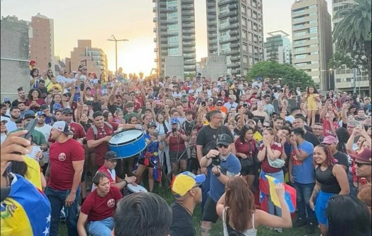 Imagen de la concentración en Plaza España