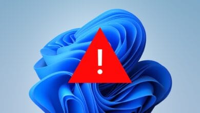 Imagen de una pantalla de Windows 11 con una advertencia de actualización