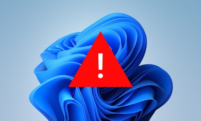 Imagen de una pantalla de Windows 11 con una advertencia de actualización