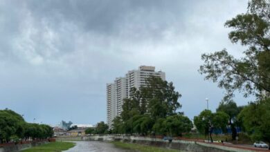 Imagen de tormentas y vientos intensos en Córdoba