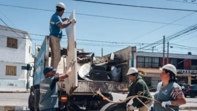 Operativo de descacharreo en un barrio de Córdoba