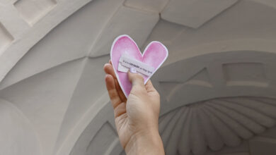 Imagen de corazones y amor en el Museo Sobre Monte