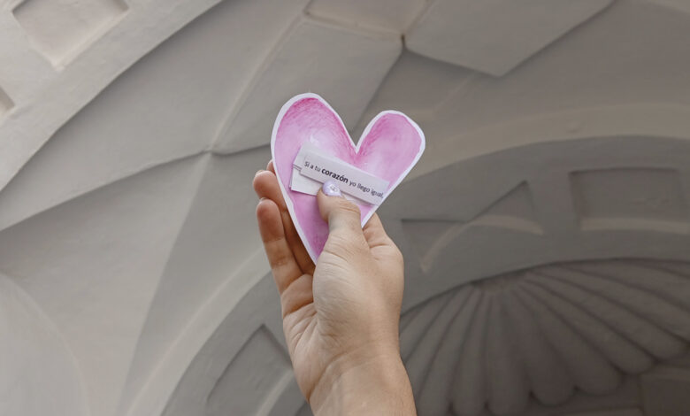 Imagen de corazones y amor en el Museo Sobre Monte