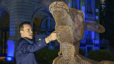 Esculturas al aire libre en el Museo Evita Palacio Ferreyra