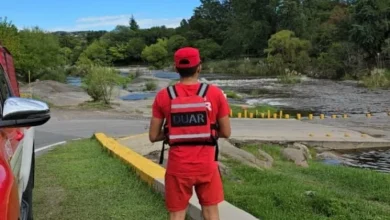Río en crecida en las sierras de Córdoba