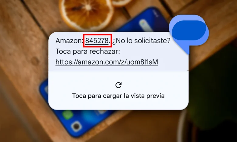 Captura de pantalla de la App de Mensajes en Android Google