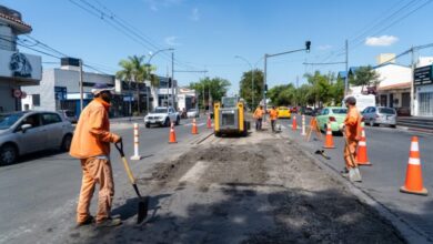 Trabajos de reparación vial en Córdoba