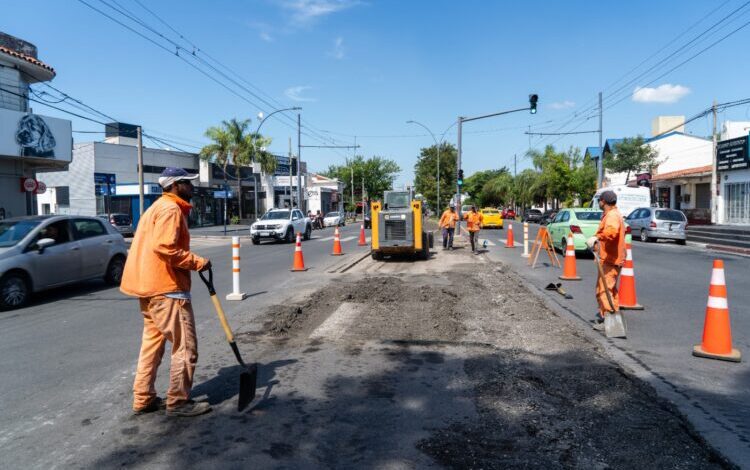 Trabajos de reparación vial en Córdoba