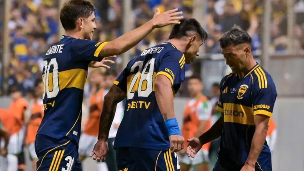 Imágenes del equipo de Boca antes del partido contra Gimnasia (M)