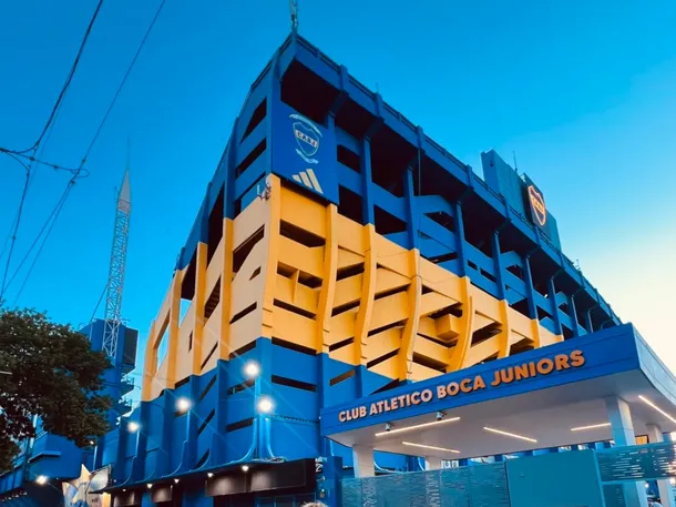 Imagen de la Bombonera, estadio de Boca Juniors, antes de un partido importante