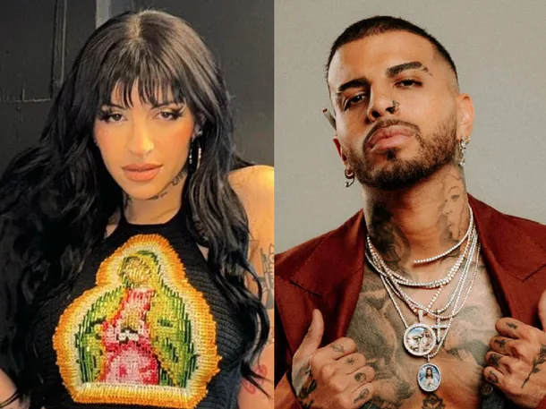 Cazzu y Rauw Alejandro en una foto promocional