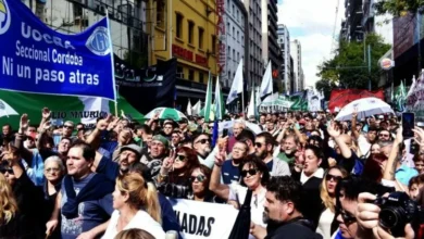 Imagen de la movilización en Córdoba contra la reforma laboral