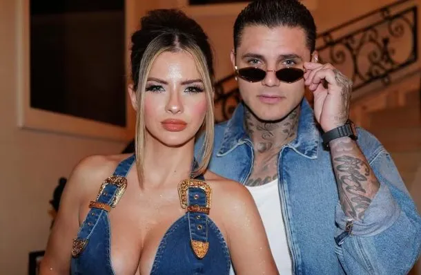 Mauro Icardi y la China Suárez en una foto juntos
