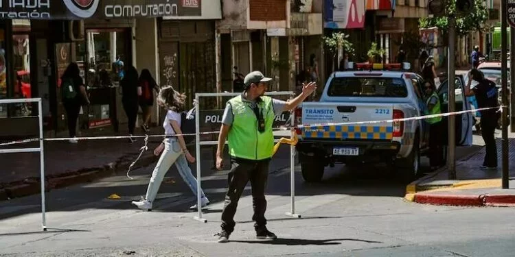 Trabajos en la calle Belgrano por obras de EPEC