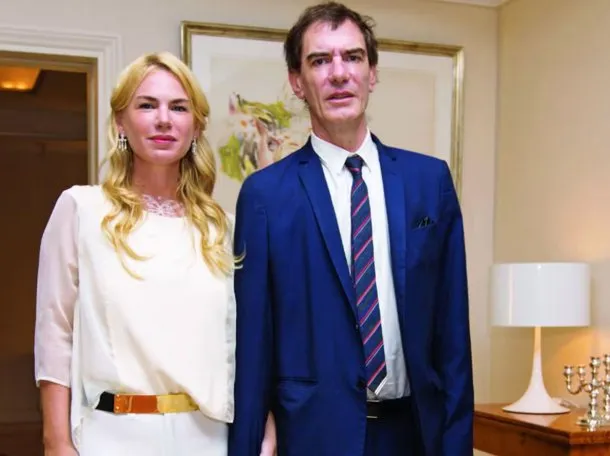 Foto de Esmeralda Mitre y Darío Lopérfido juntos