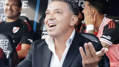 Marcelo Gallardo en el banco de River Plate