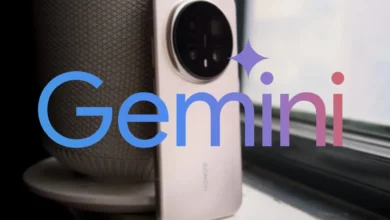 Gemini pantalla dividida en un móvil