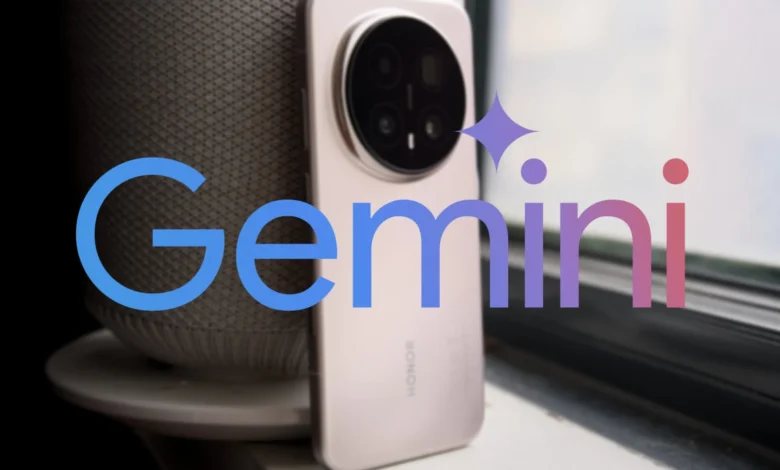 Gemini pantalla dividida en un móvil