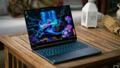 Imagen del Lenovo Yoga 9i en modo tablet