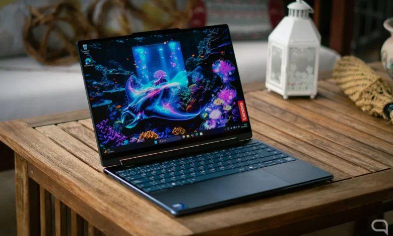 Imagen del Lenovo Yoga 9i en modo tablet