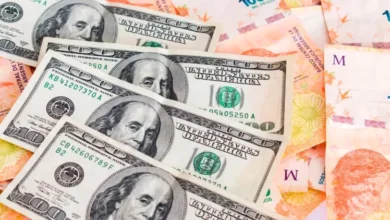 Gráfico del dólar en baja