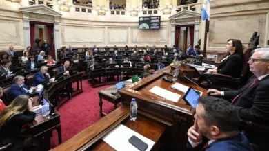 Sesión del Senado durante el debate del Régimen Penal Juvenil
