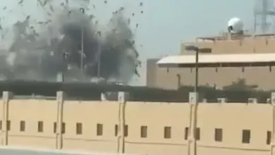 Mapa del Medio Oriente con ubicación de las bases estadounidenses atacadas