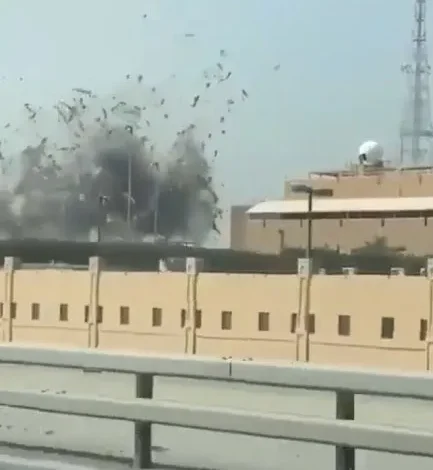 Mapa del Medio Oriente con ubicación de las bases estadounidenses atacadas