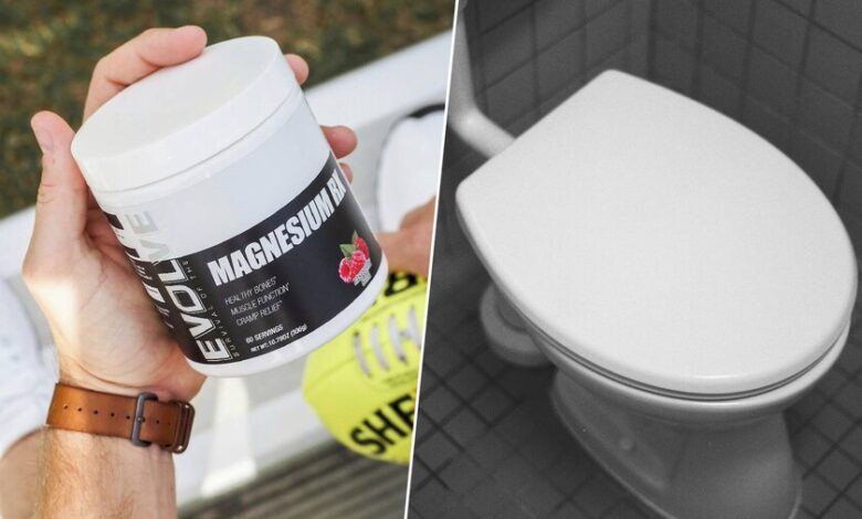 Imagen de un vaso de agua mineral con magnesio