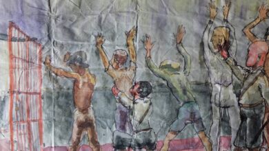 Imagen de la exposición "Papeles de la memoria" en el Museo Caraffa