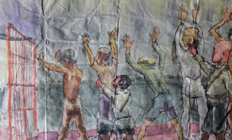 Imagen de la exposición "Papeles de la memoria" en el Museo Caraffa