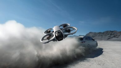 Imagen del DJI Avata 360 en vuelo