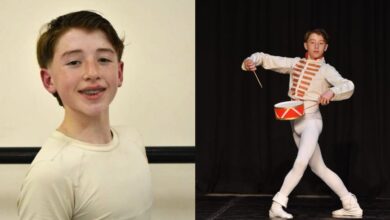 Foto de Bruno Maldonado en pose de ballet