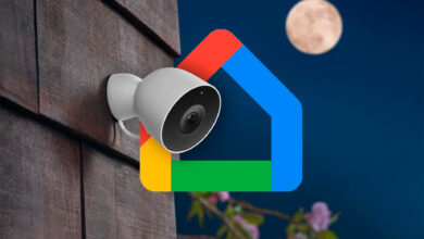 Imagen de una cámara de seguridad conectada a Google Home