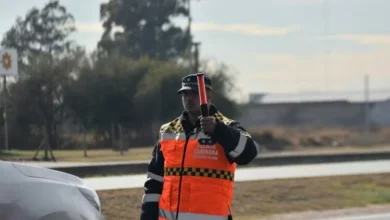 Policía Caminera de Córdoba controlando el tránsito