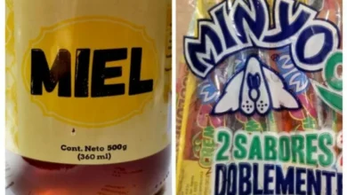 Imagen de un producto alimenticio prohibido