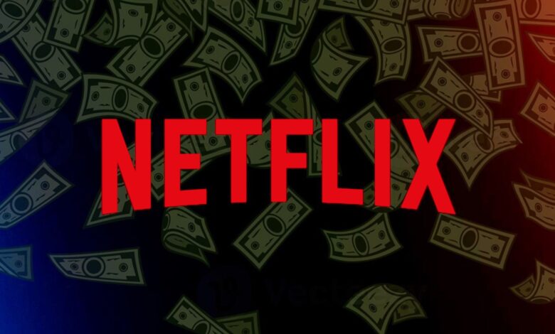 Logo de Netflix en una pantalla de televisión