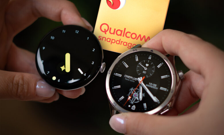 Imagen del reloj inteligente con el Snapdragon Wear Elite