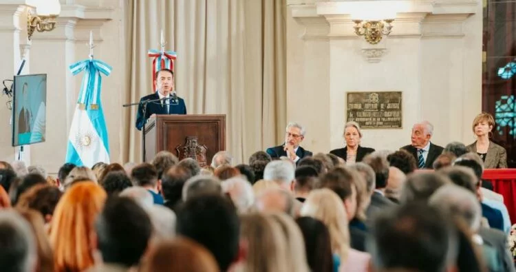 Domingo Sesin, presidente del TSJ de Córdoba, durante su discurso en la apertura del año judicial 2026.