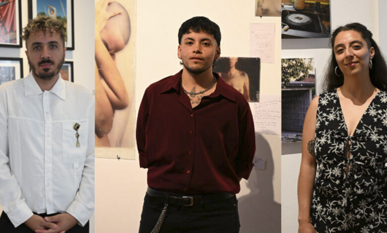 Imagen de la charla a pie de obra en el Museo Provincial de Fotografía con los artistas de PUNTO DE INICIO